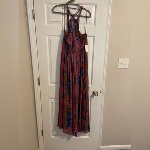 NEVER WORN multi color Free People maxi dress